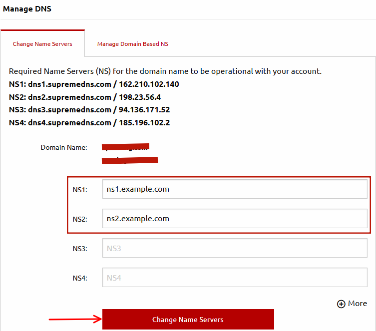 How to Change Domain Nameservers for KamHost Registered Domains